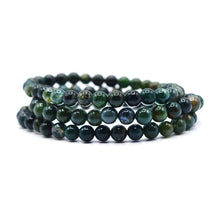 Load image into Gallery viewer, Moss Agate Beaded Bracelet
