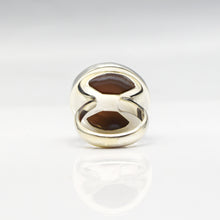 Load image into Gallery viewer, Red Banded Agate Ring in 925 Silver
