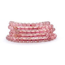 Load image into Gallery viewer, Strawberry Quartz Beaded Bracelet
