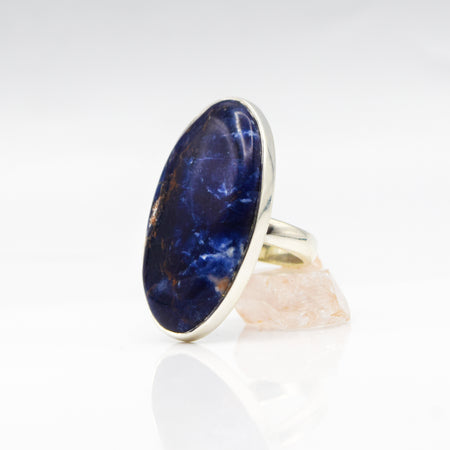 Sodalite Ring 925 Silver