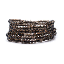 Load image into Gallery viewer, Smoky Quartz 4mm Beaded `Bracelet
