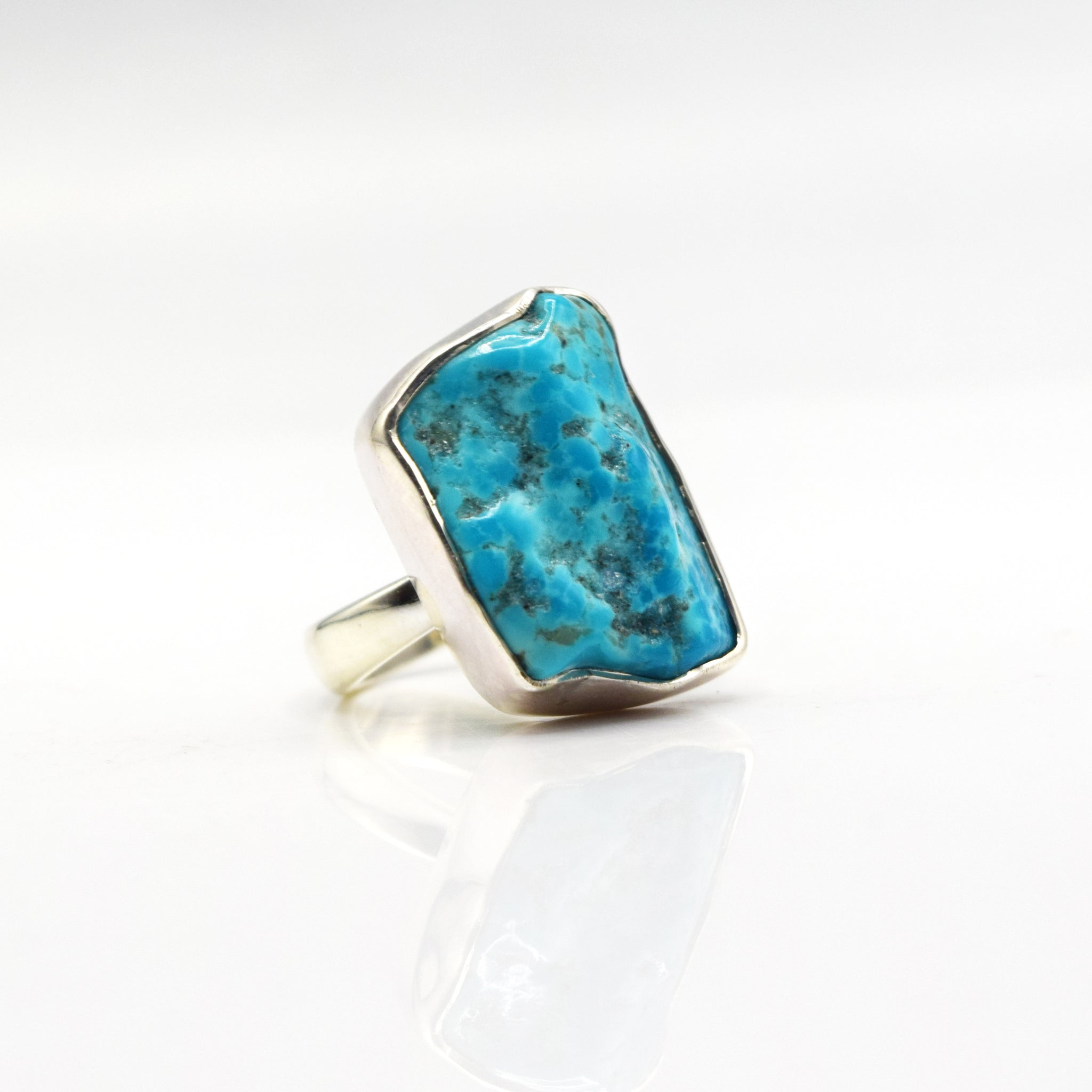 Silver and clearance turquoise ring