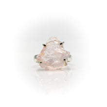 Load image into Gallery viewer, Rose Quartz Ring in 925 Silver
