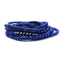 Load image into Gallery viewer, Lapis Lazuli 4mm Beaded Bracelet
