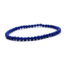 Load image into Gallery viewer, Lapis Lazuli 4mm Beaded Bracelet
