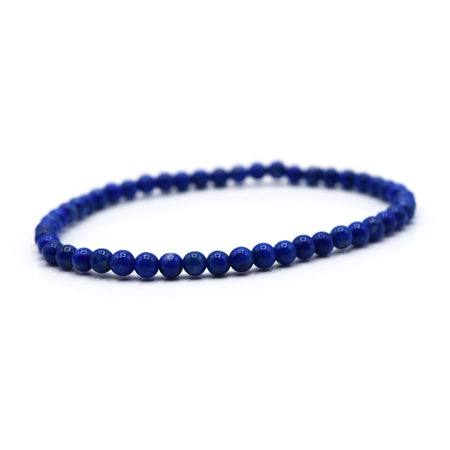 Lapis Lazuli 4mm Beaded Bracelet