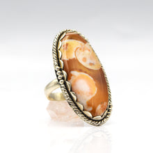 Load image into Gallery viewer, Deer fawn Jasper Ring 925 Silver
