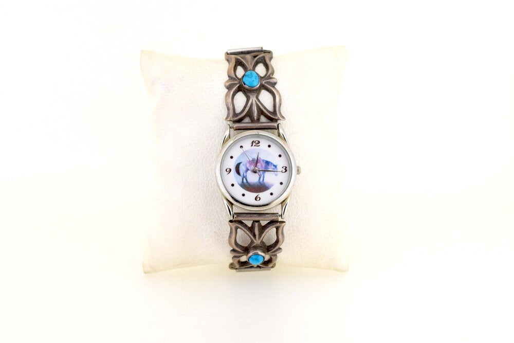 Navajo, Silver and Turquoise Watch