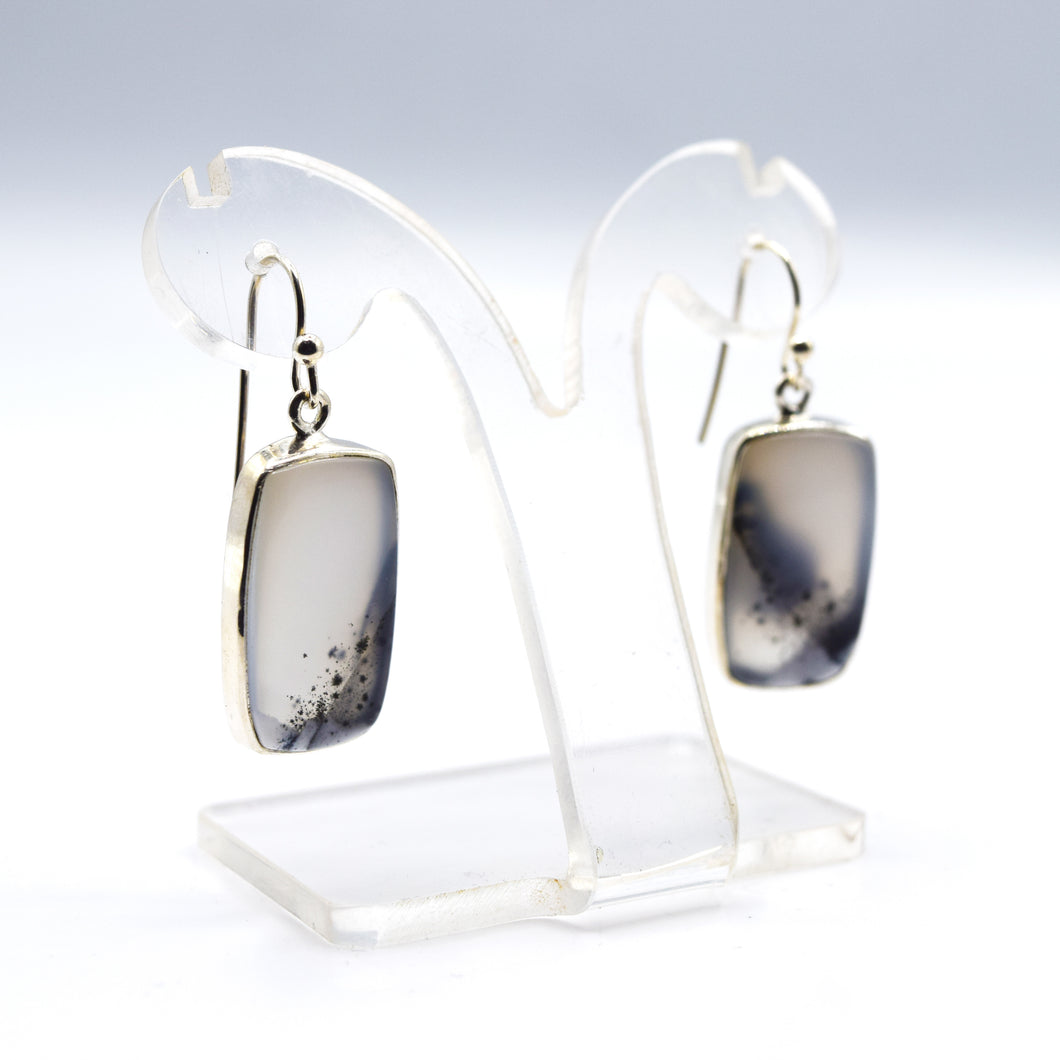 Merlinite Earrings 925 Silver
