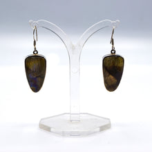 Load image into Gallery viewer, Labradorite Earrings 925 Silver
