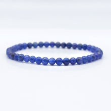 Load image into Gallery viewer, Tanzanite 4mm Beaded Bracelet
