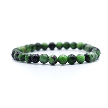 Load image into Gallery viewer, Ruby and Zoisite Beaded Bracelet
