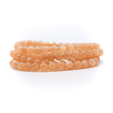 Load image into Gallery viewer, Peach Moonstone Beaded Bracelet
