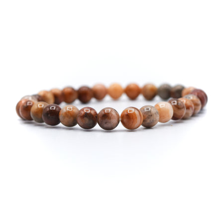 Crazy Lace Agate Beaded Bracelet