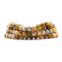 Load image into Gallery viewer, Fossil Coral Beaded Bracelet
