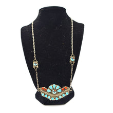 Load image into Gallery viewer, Zuni, Turquoise and Coral Necklace
