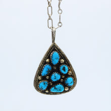 Load image into Gallery viewer, Navajo, Turquoise Pendant
