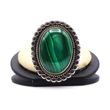 Load image into Gallery viewer, Navajo 925 Silver Malachite Ring
