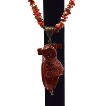 Load image into Gallery viewer, Zuni Carved Red Jasper Necklace
