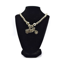 Load image into Gallery viewer, Navajo, Silver Kokopelli on the Bike Necklace
