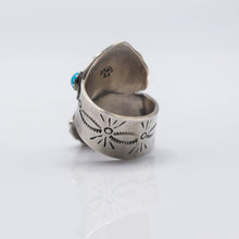 Load image into Gallery viewer, Navajo Multi-stone Bear Claw ring with Turquoise in 925 Silver
