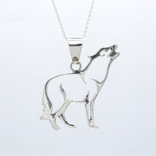 Load image into Gallery viewer, Navajo Howling Wolf Pendant in sterling Silver
