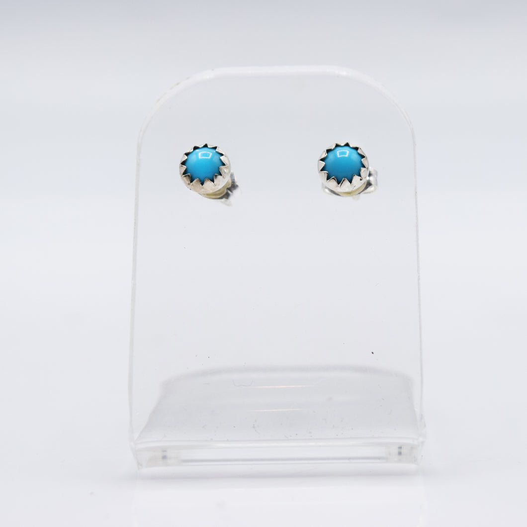 Navajo Turquoise Earrings in sterling Silver