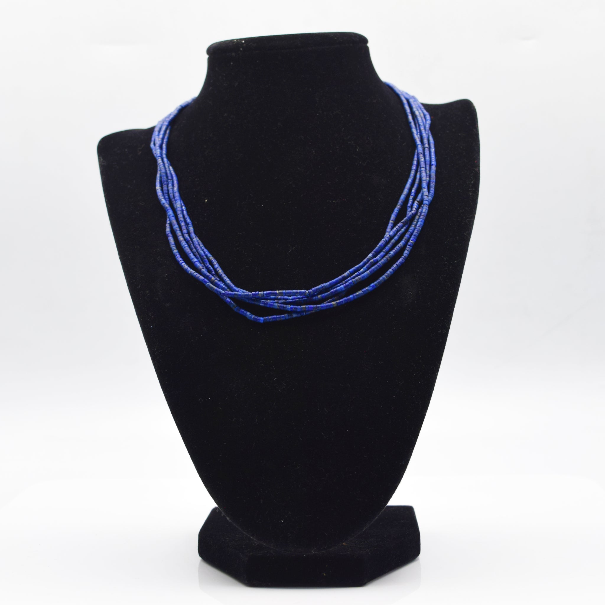 Lapis Lazuli Bead Necklace top Afghanistan