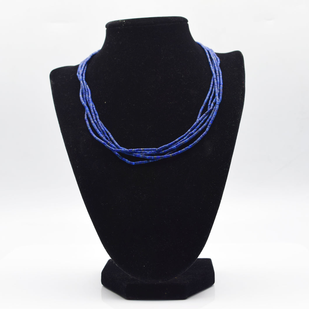 Afghan Lapis Beaded Necklace
