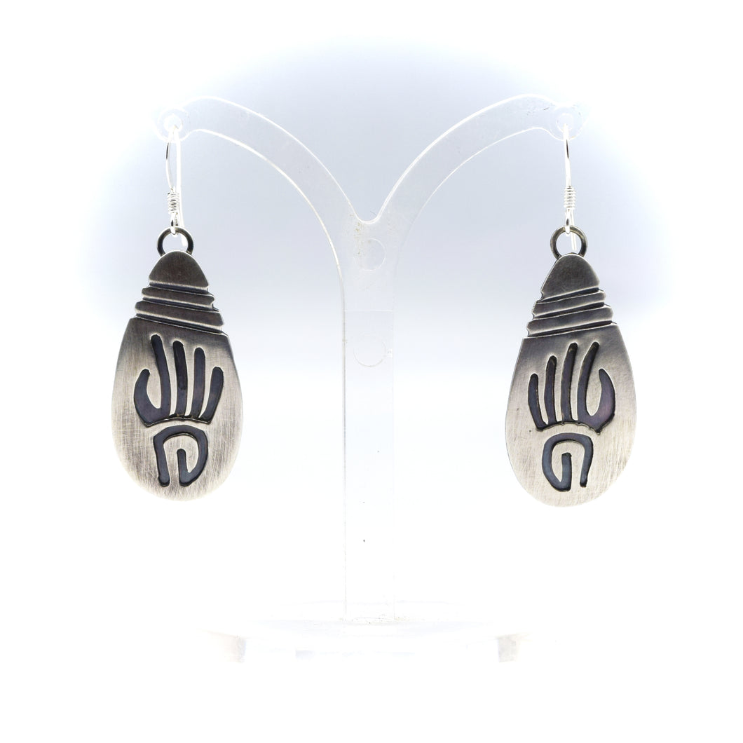 Navajo Hand Earrings in Sterling Silver