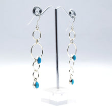 Load image into Gallery viewer, Navajo Turquoise and Sterling Silver Earrings
