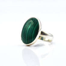 Load image into Gallery viewer, Malachite Ring 925 Silver
