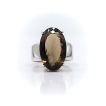 Load image into Gallery viewer, Smokey Quartz Ring 925 Silver
