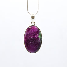 Load image into Gallery viewer, Ruby and Zoisite Pendant 925 Silver
