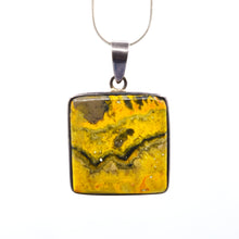 Load image into Gallery viewer, Bumble Bee Jasper Pendant 925 Silver
