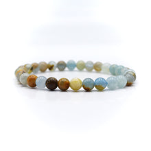 Load image into Gallery viewer, Lemurian Aquatine Beaded Bracelet
