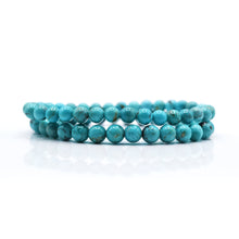 Load image into Gallery viewer, Natural Turquoise Beaded Bracelet
