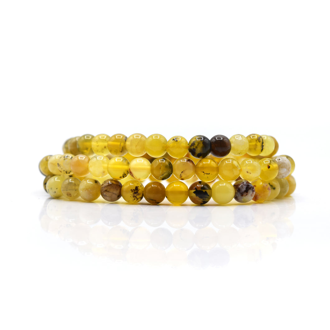 Yellow Opal Beaded Bracelet