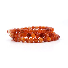 Load image into Gallery viewer, Banded Carnelian Beaded Bracelet
