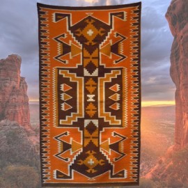 Navajo Handwoven Rug, Glenna Begay