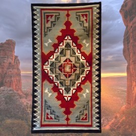 Navajo Handwoven Rug, Salina Begay